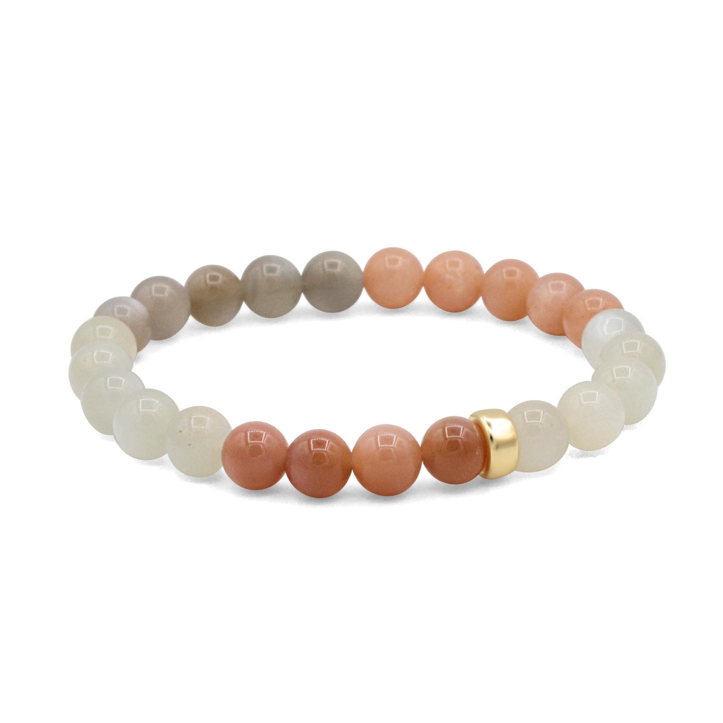 Desert Moon bracelet by Earthly Abundance featuring a silver band with a moon and desert-inspired charm.