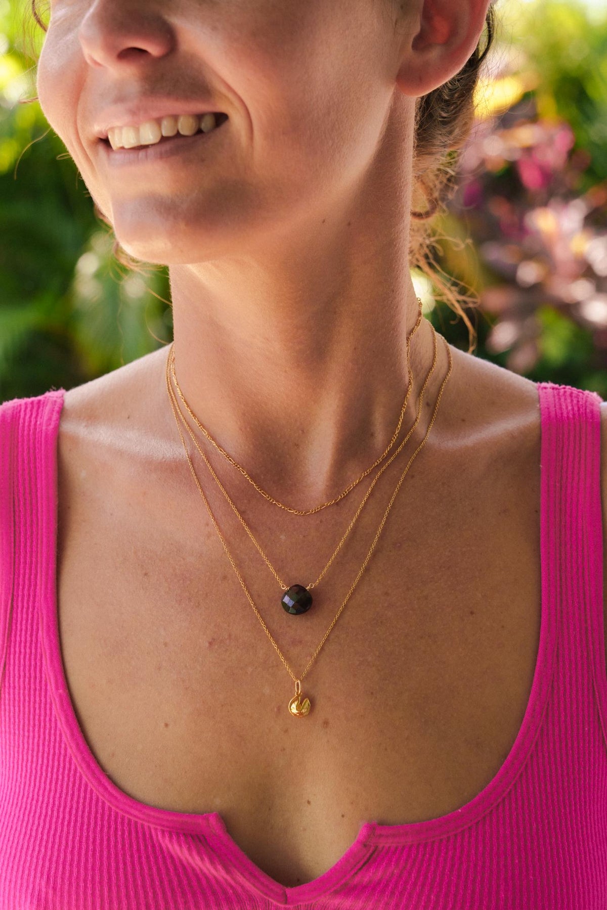 Scarlet Muse Garnet Necklace