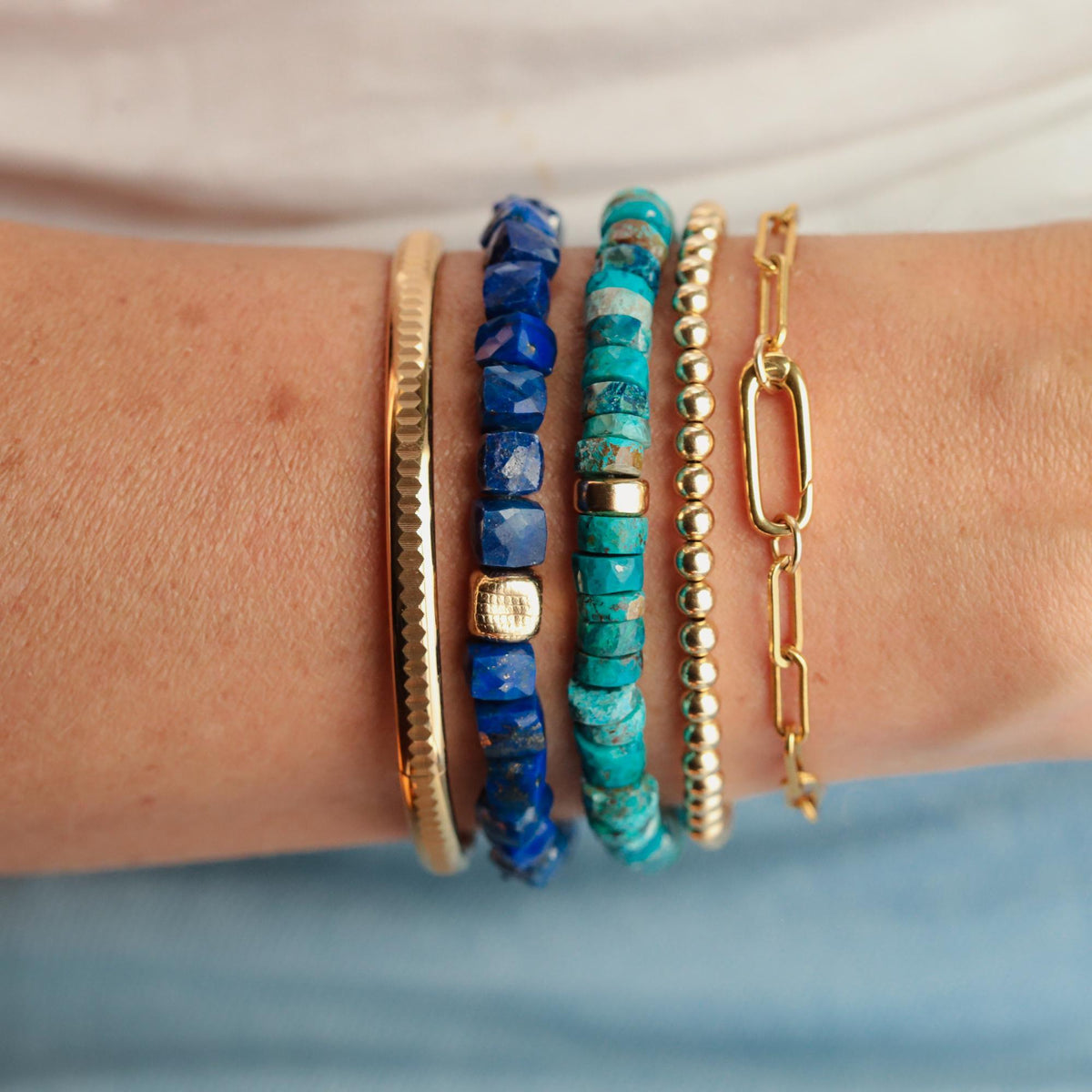 Oceanic Blue Chrysocolla Bracelet