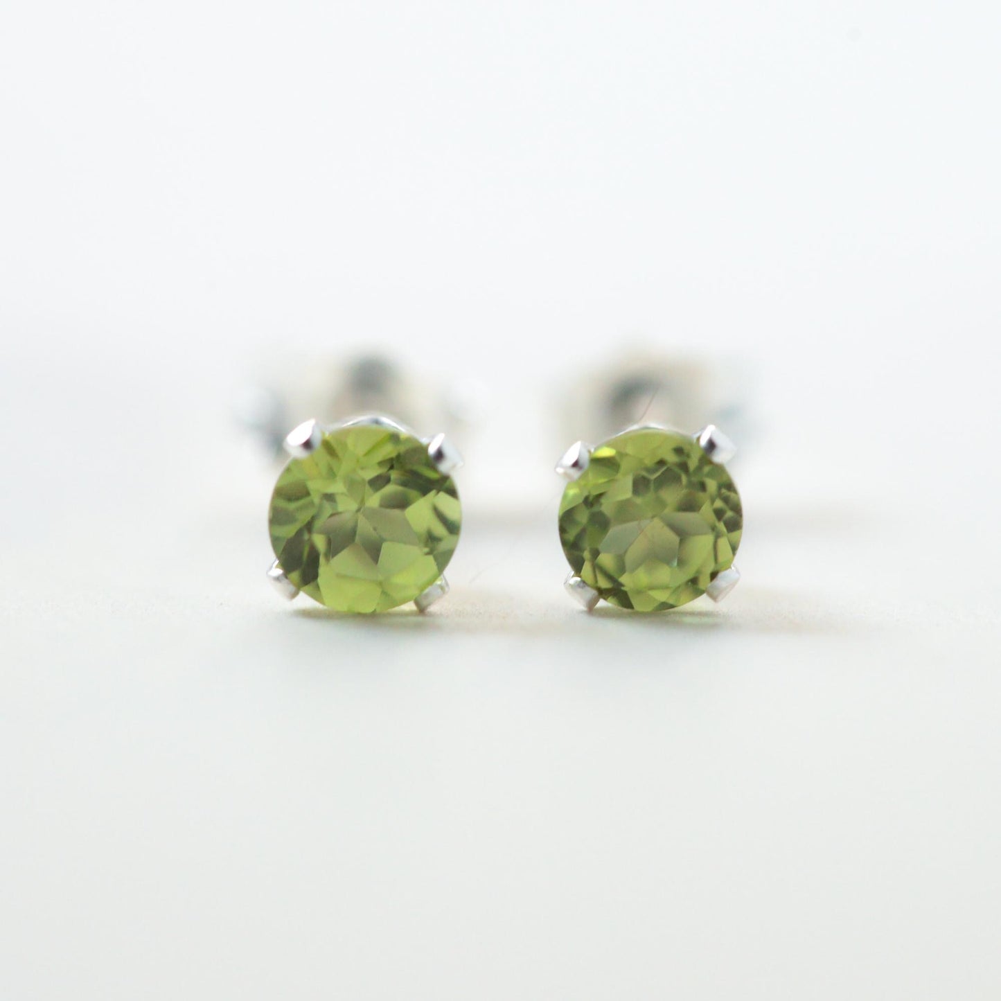 Peridot Stud Earrings