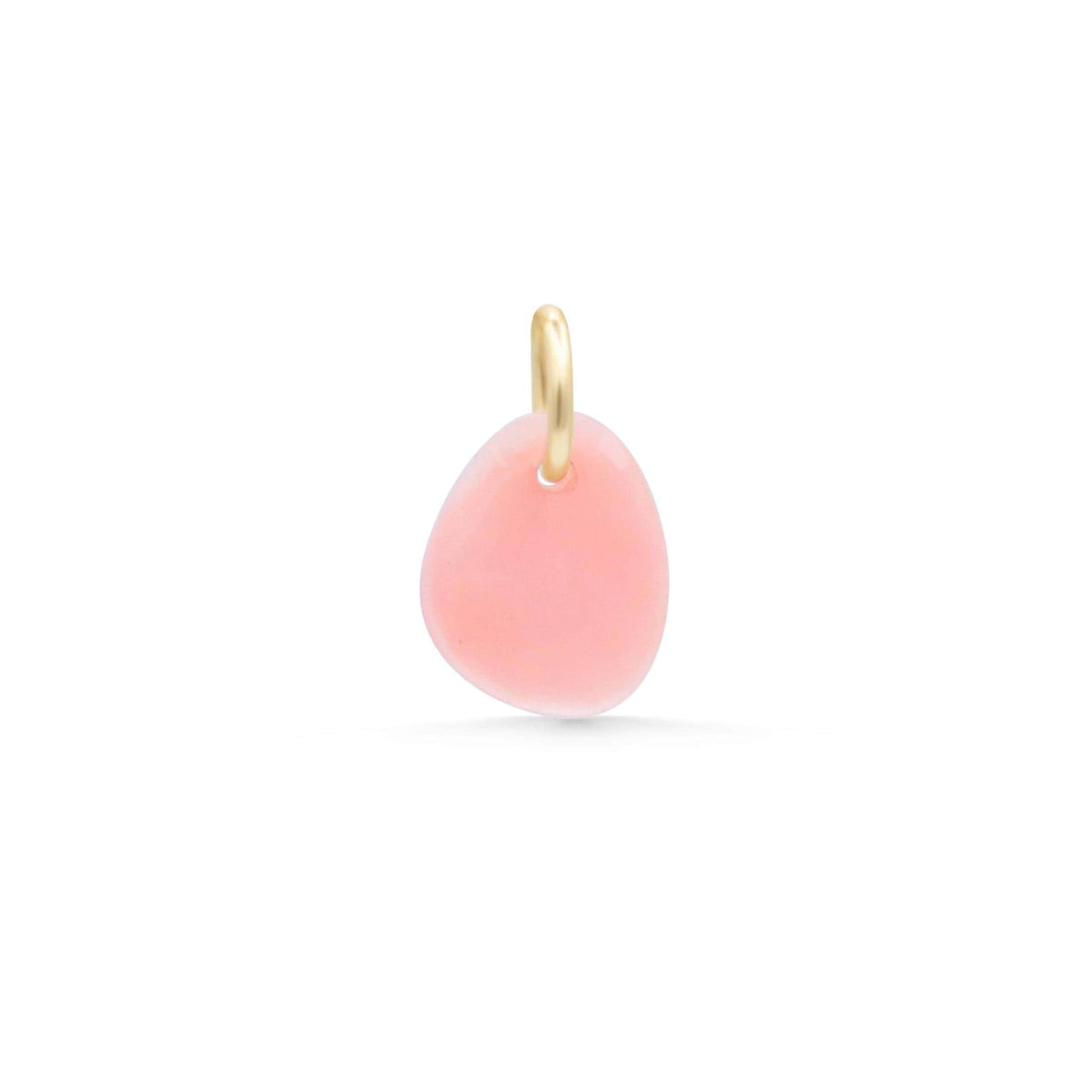 Pink Opal Pendant Necklace from Earthly Abundance featuring a polished pink opal stone on a delicate chain.
