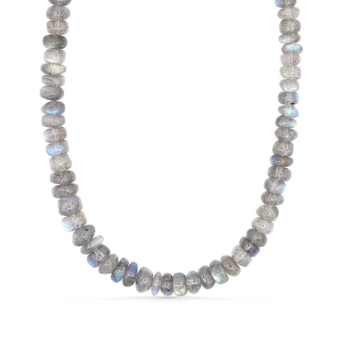 Luminous Labradorite necklace with 14K gold-filled chain from Earthly Abundance, showcasing a shimmering labradorite pendant.