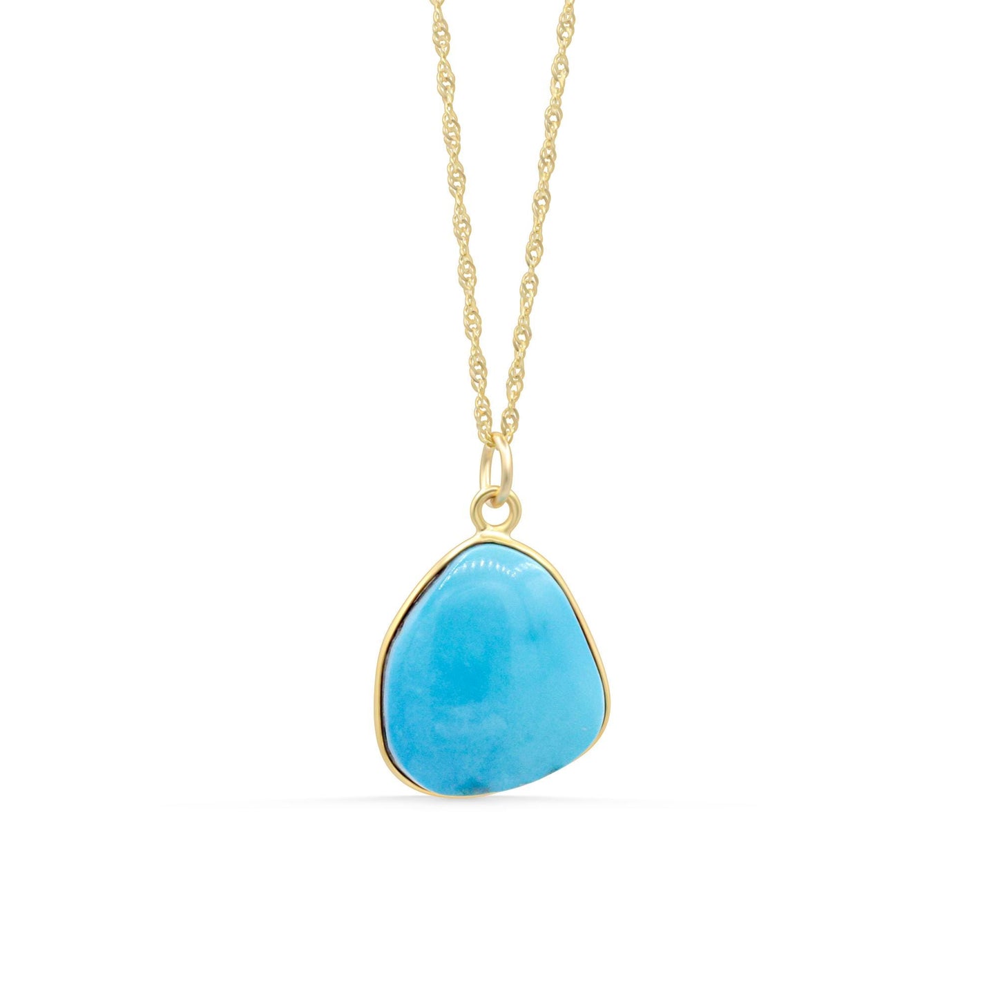 Sacred Energy Sleeping Beauty Turquoise gemstone pendant from Earthly Abundance featuring vibrant blue turquoise with natural matrix patterns.