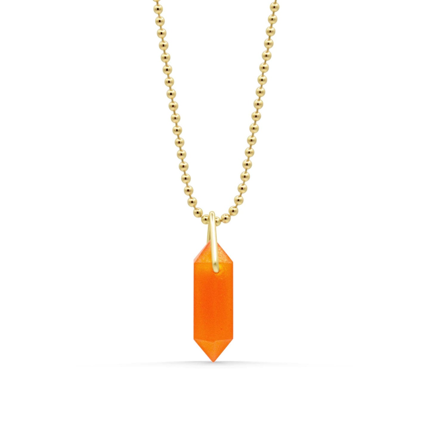 Carnelian Prism Pendant – 14K gold filled
