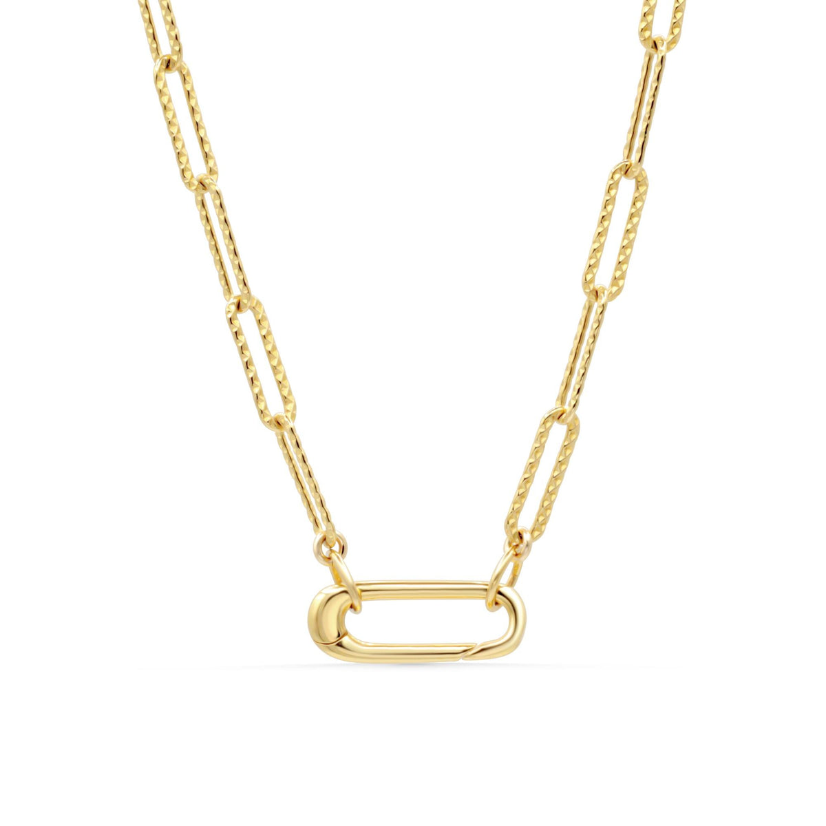 Earthly Abundance Terra Link Necklace featuring a natural stone pendant on a delicate chain.