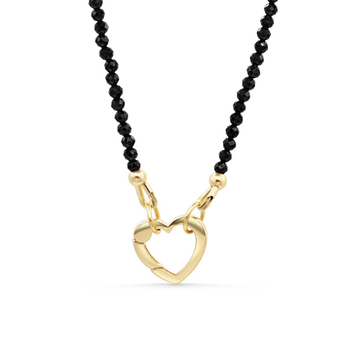 14K Heart of Gold Tourmaline Necklace by Earthly Abundance featuring a vibrant heart-shaped tourmaline pendant on a gold chain