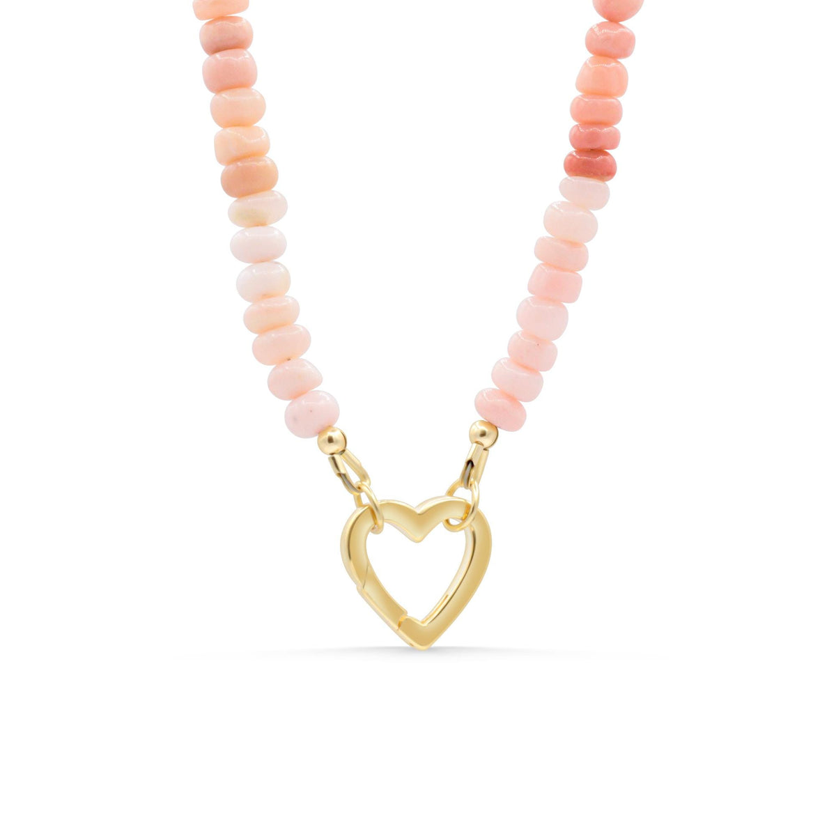 Cotton Candy Pink Opal Necklace by Earthly Abundance featuring a vibrant pink opal pendant on a delicate chain.