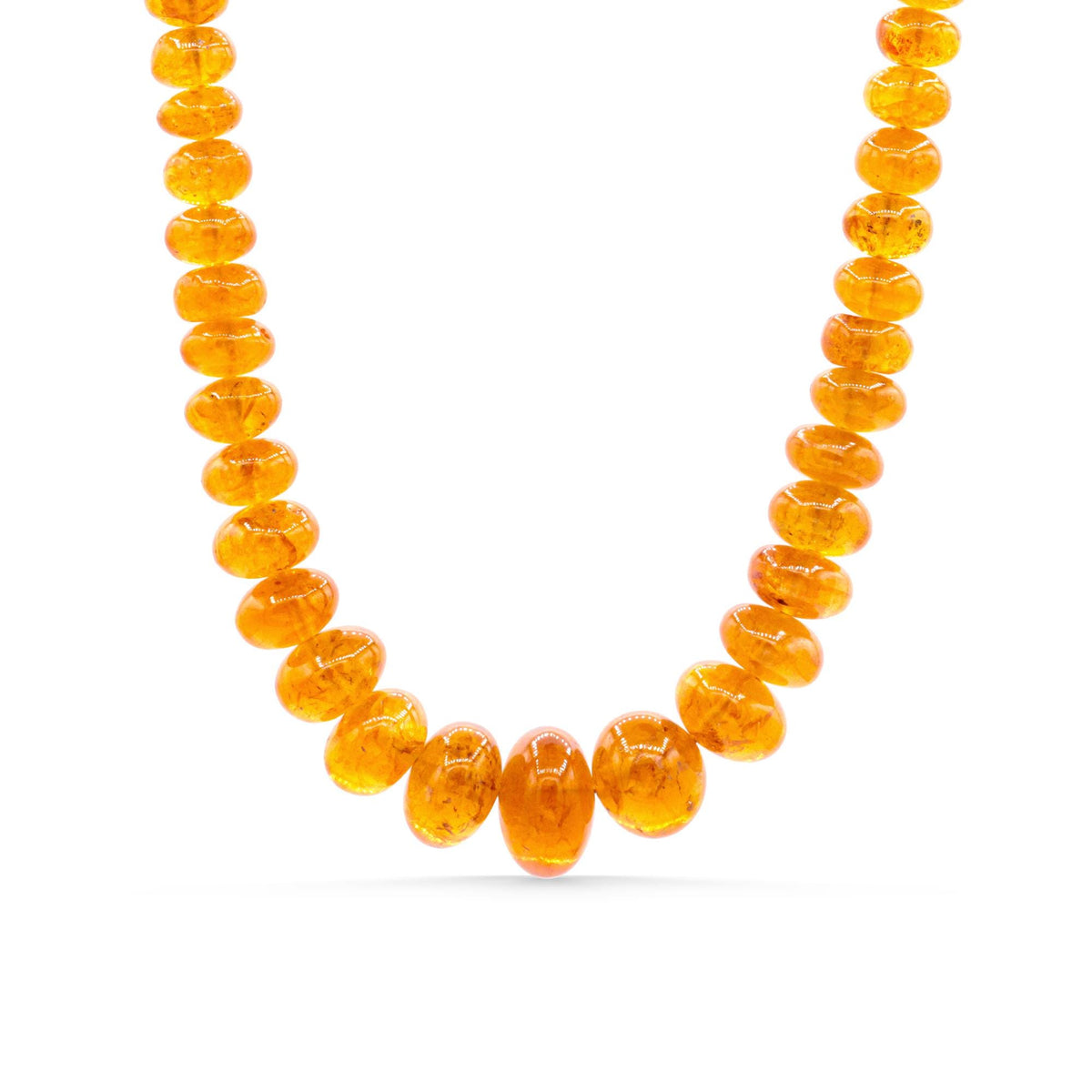Ember Legacy Necklace featuring a Spessartite Garnet gemstone on a delicate chain by Earthly Abundance.