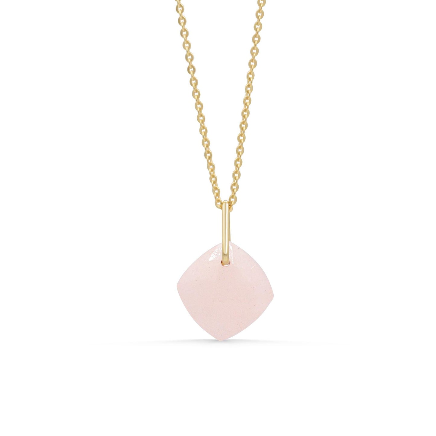 Morganite Pendant Necklace | Genuine Faceted Morganite | 14K Gold Filled Chain Optional | Natural Pink Gemstone Necklace