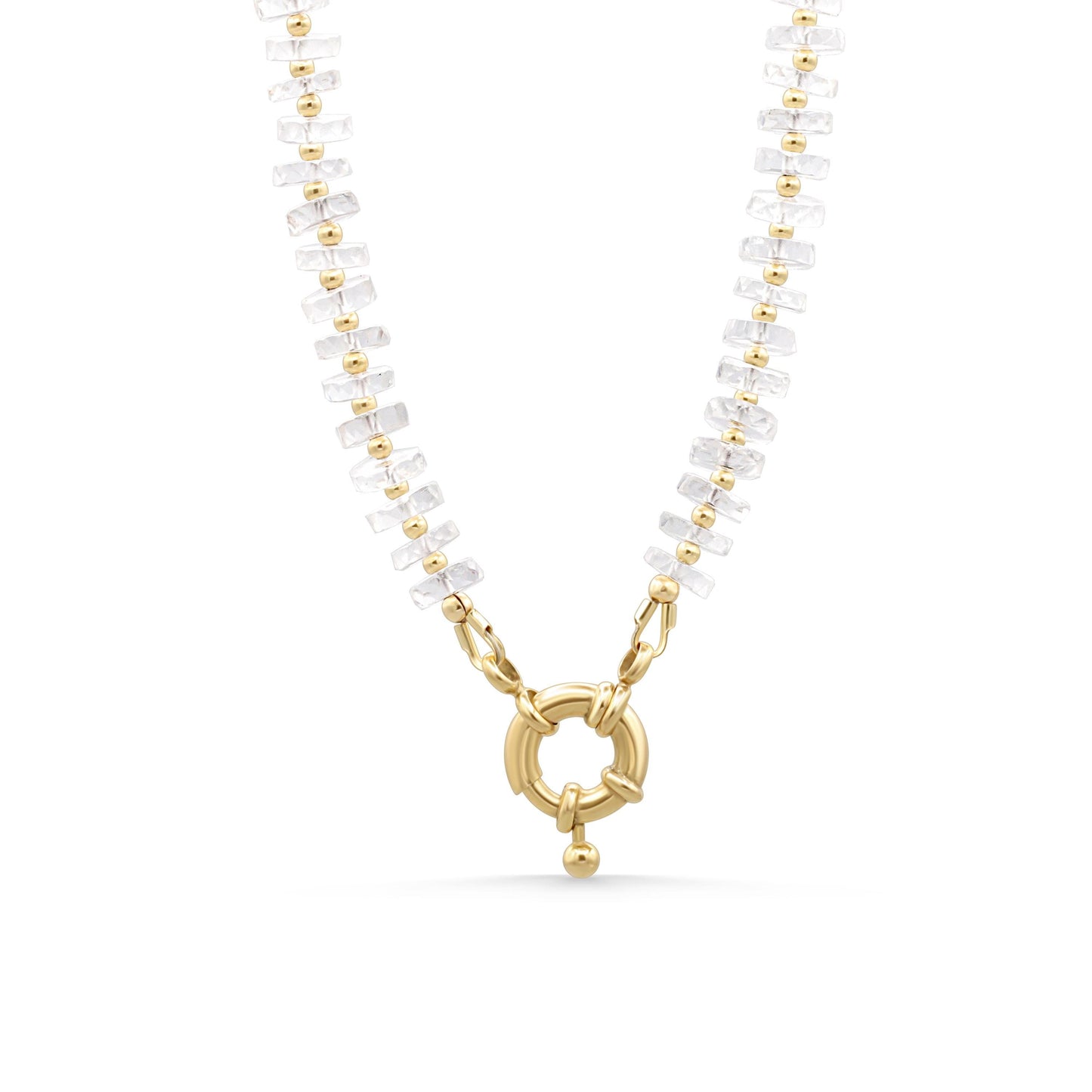 Lumen Citrine Necklace by Earthly Abundance featuring a polished citrine gemstone pendant on a delicate chain.