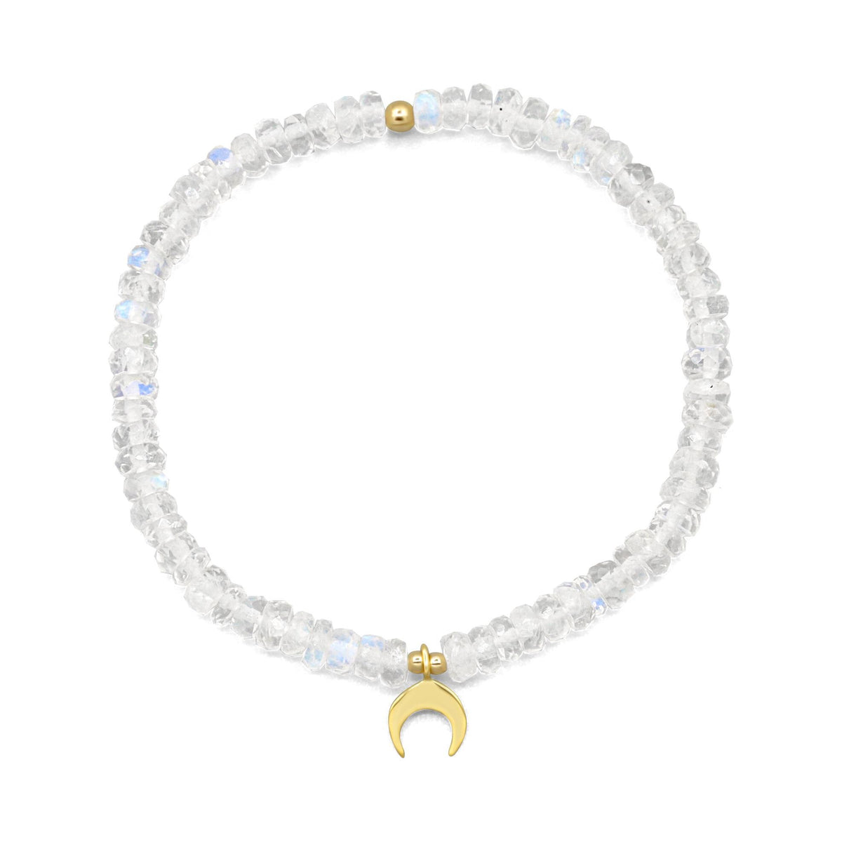 Selene Crescent Moonstone Bracelet