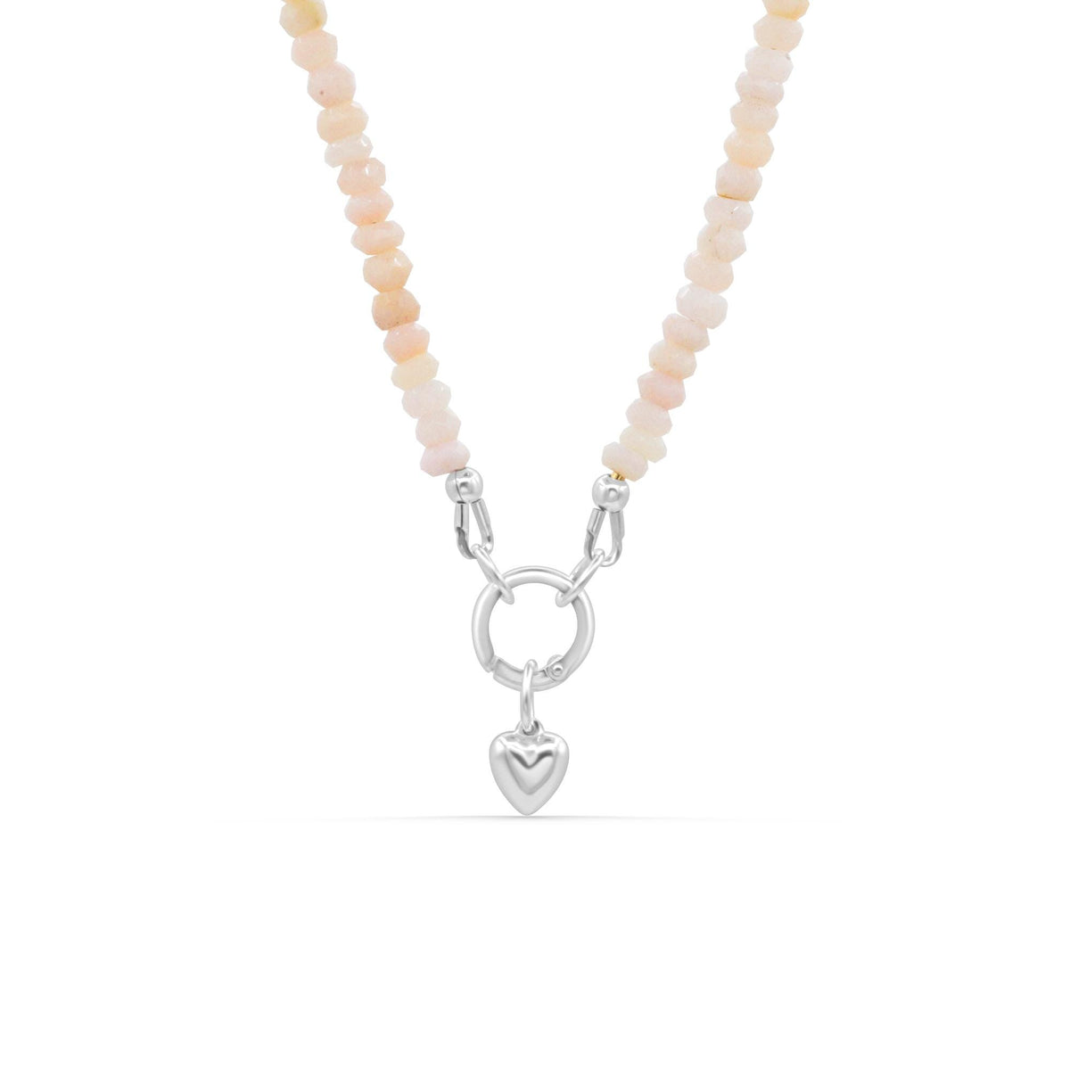 Rare Baby Pink Opal Necklace