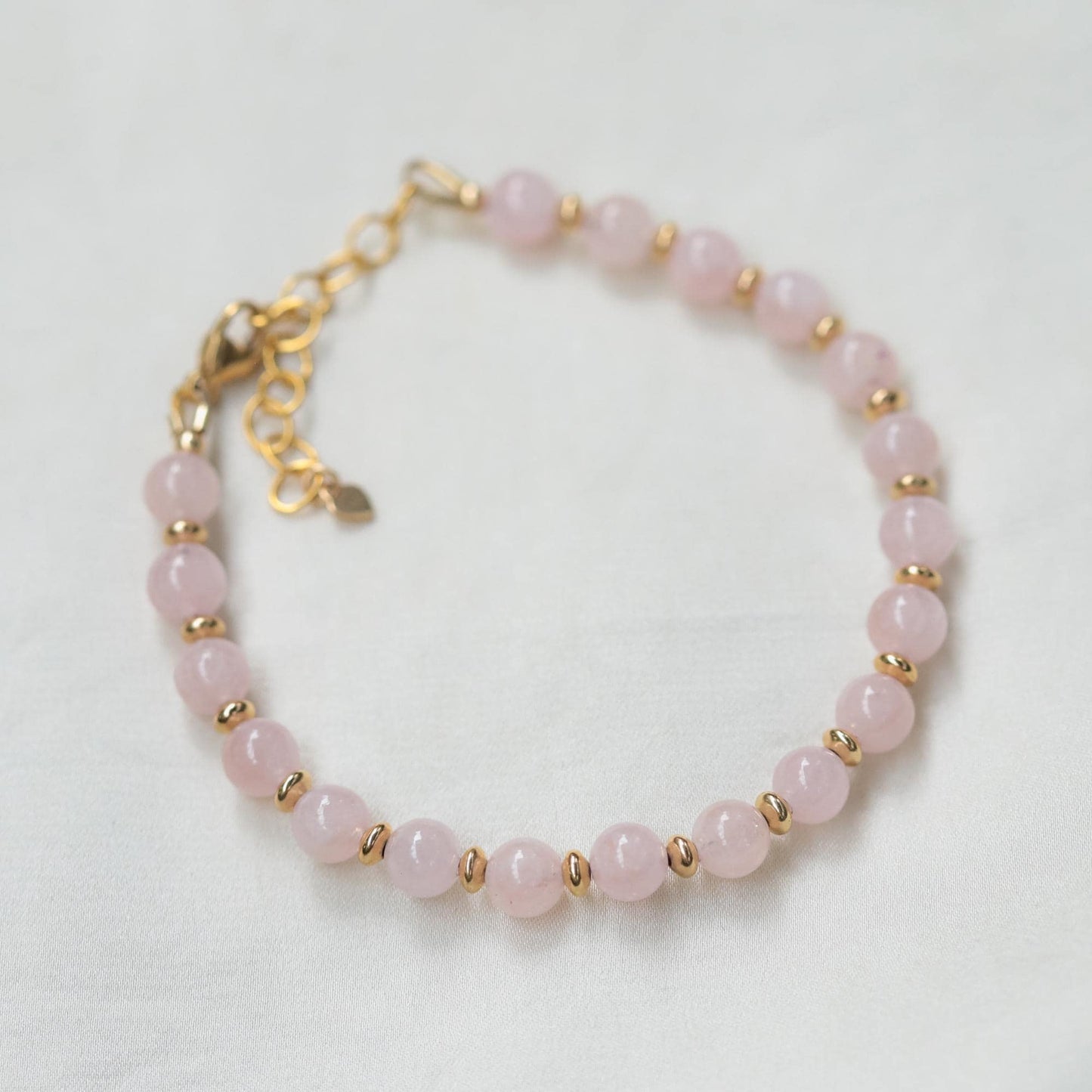 Soft Glow Morganite Bracelet – 14K Gold Filled