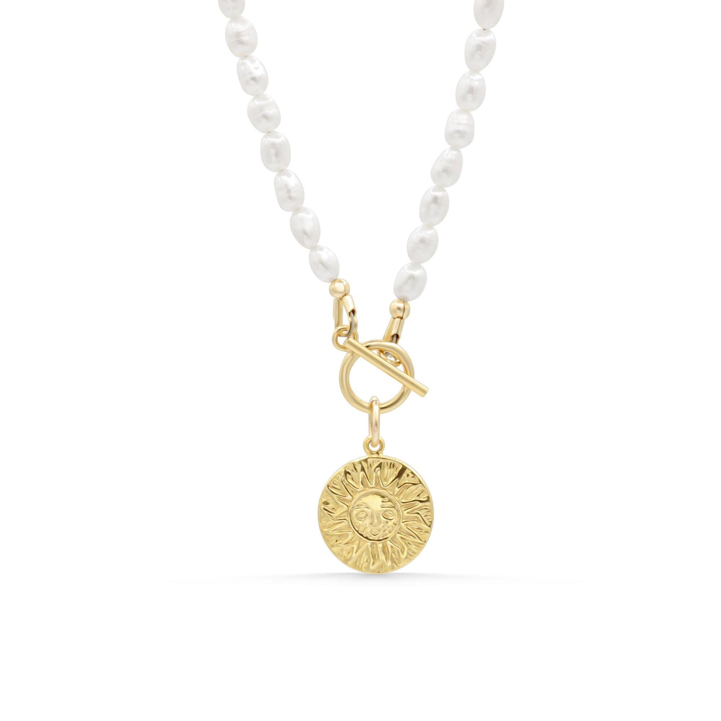 Here Comes the Sun Pearl Necklace