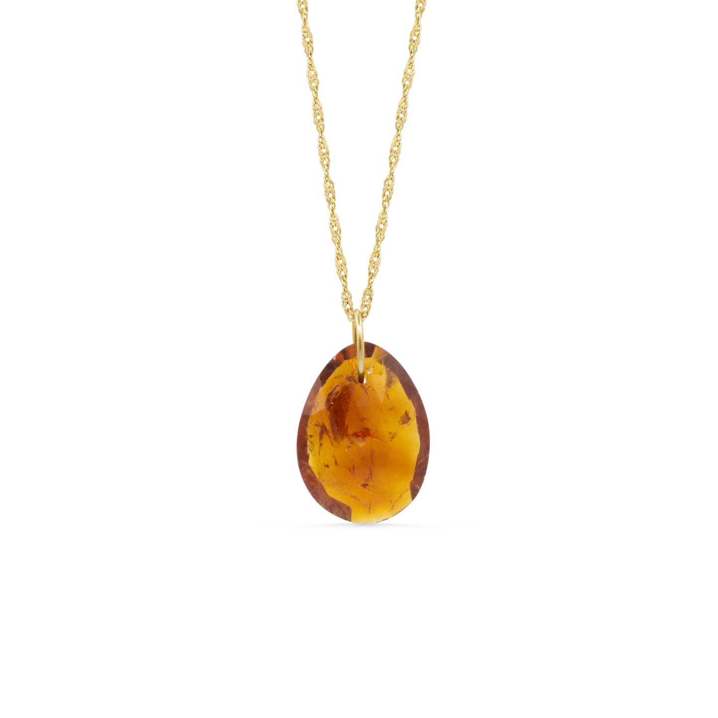 Amber Sun – One of a Kind African Citrine Necklace