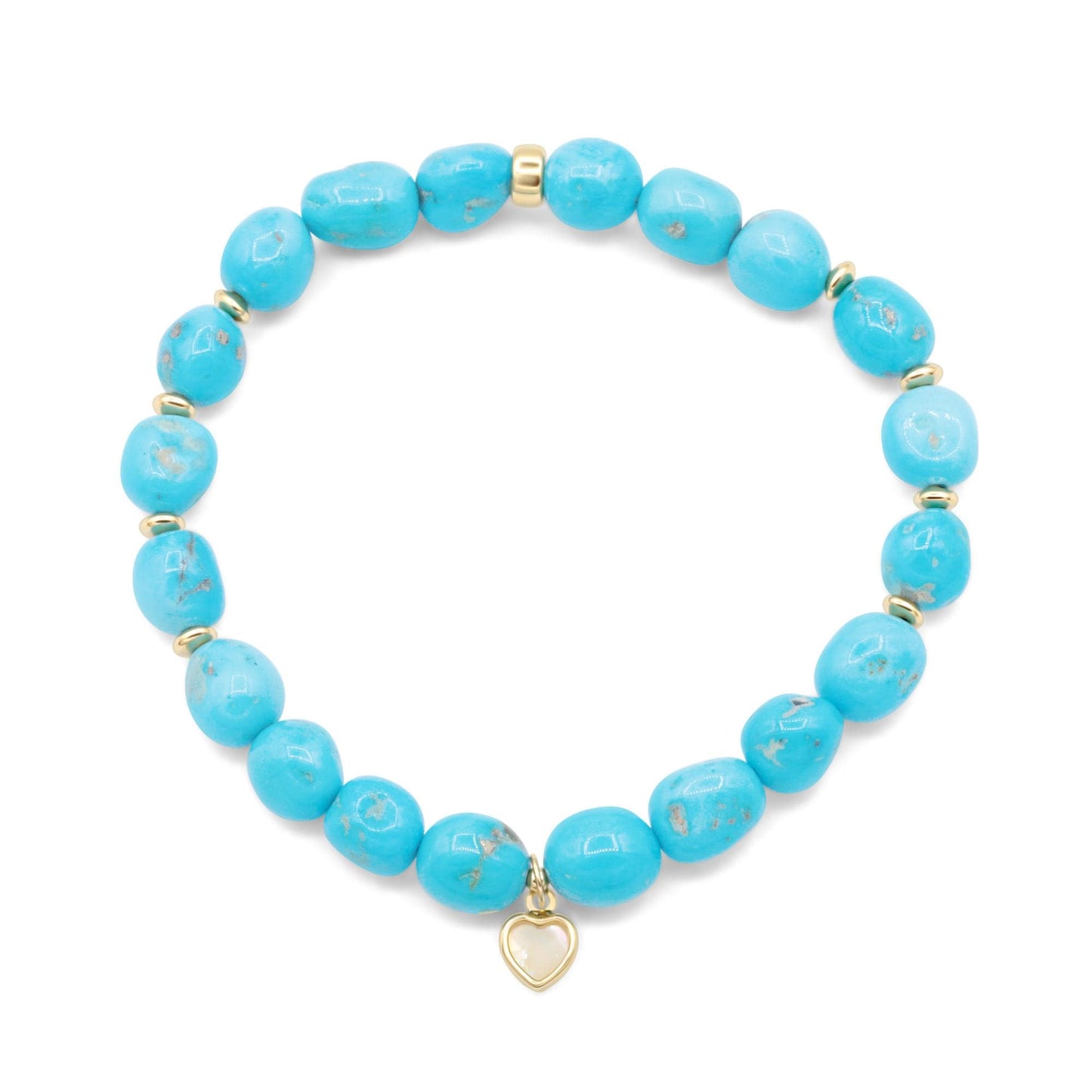Blue Love Sleeping Beauty Bracelet | Extra large Turquoise beaded bracelet | sleeping beauty nugget turquoise, women's turquoise