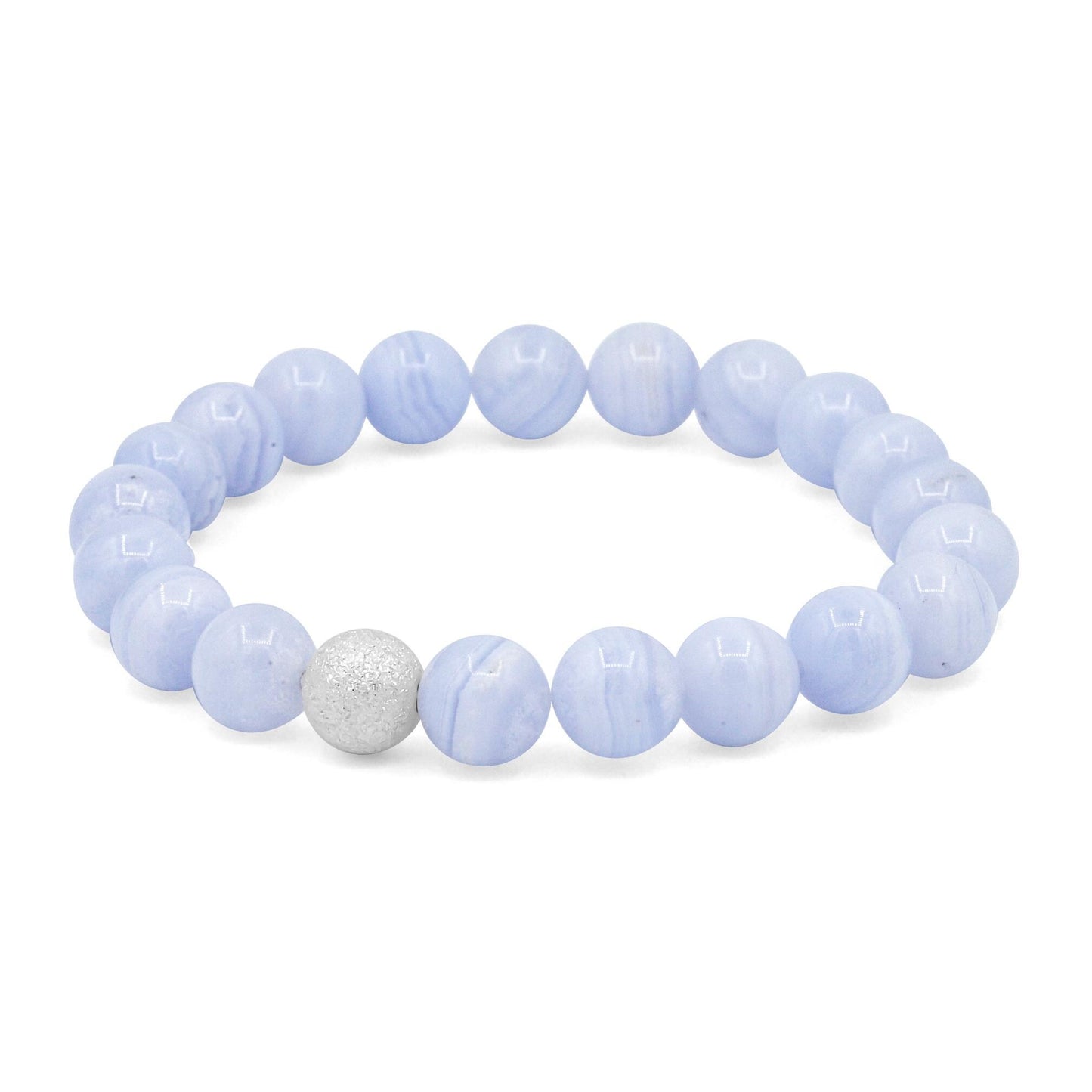 Daydream Blue lace agate 10mm bracelet