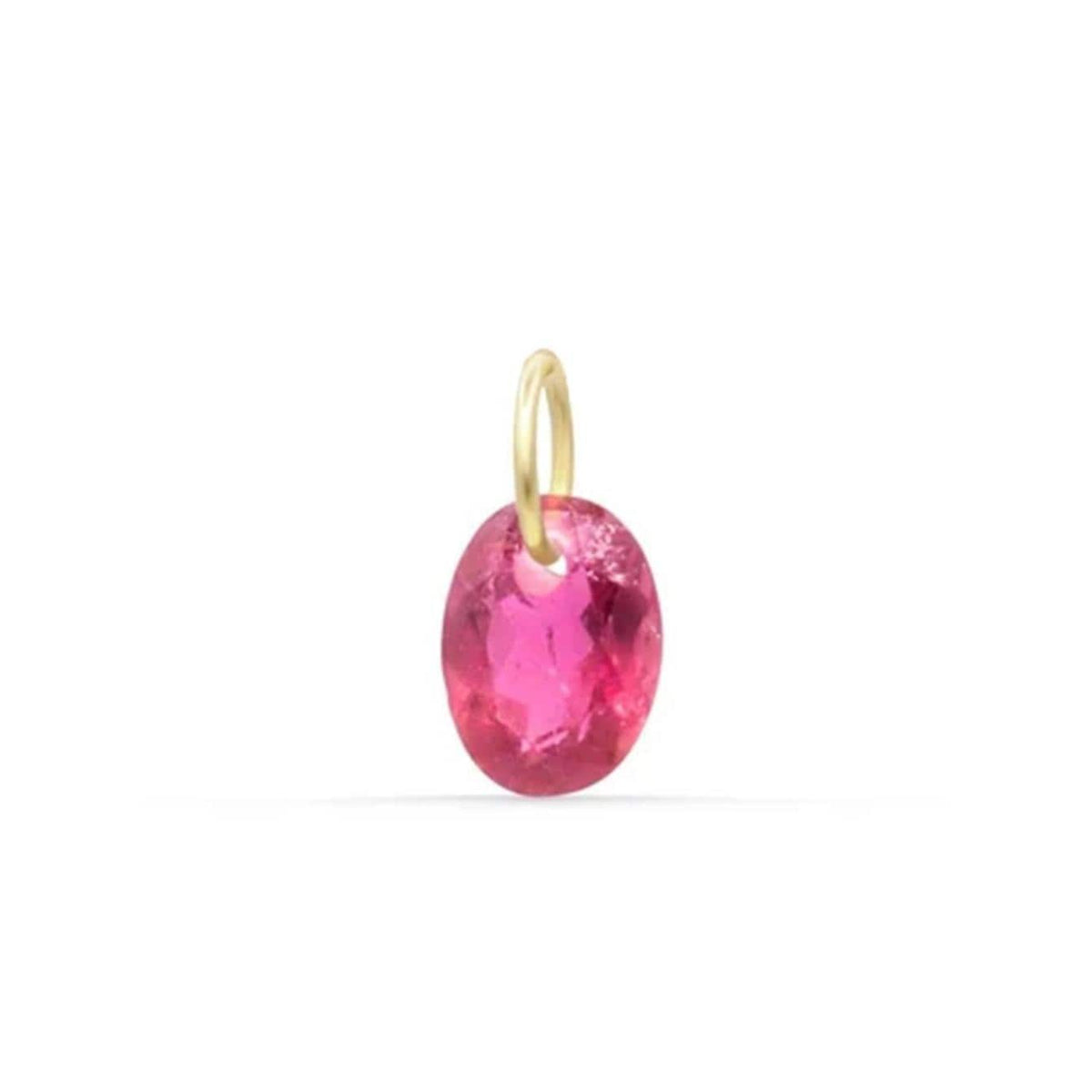 Pink Tourmaline Necklace Pendant - 14K