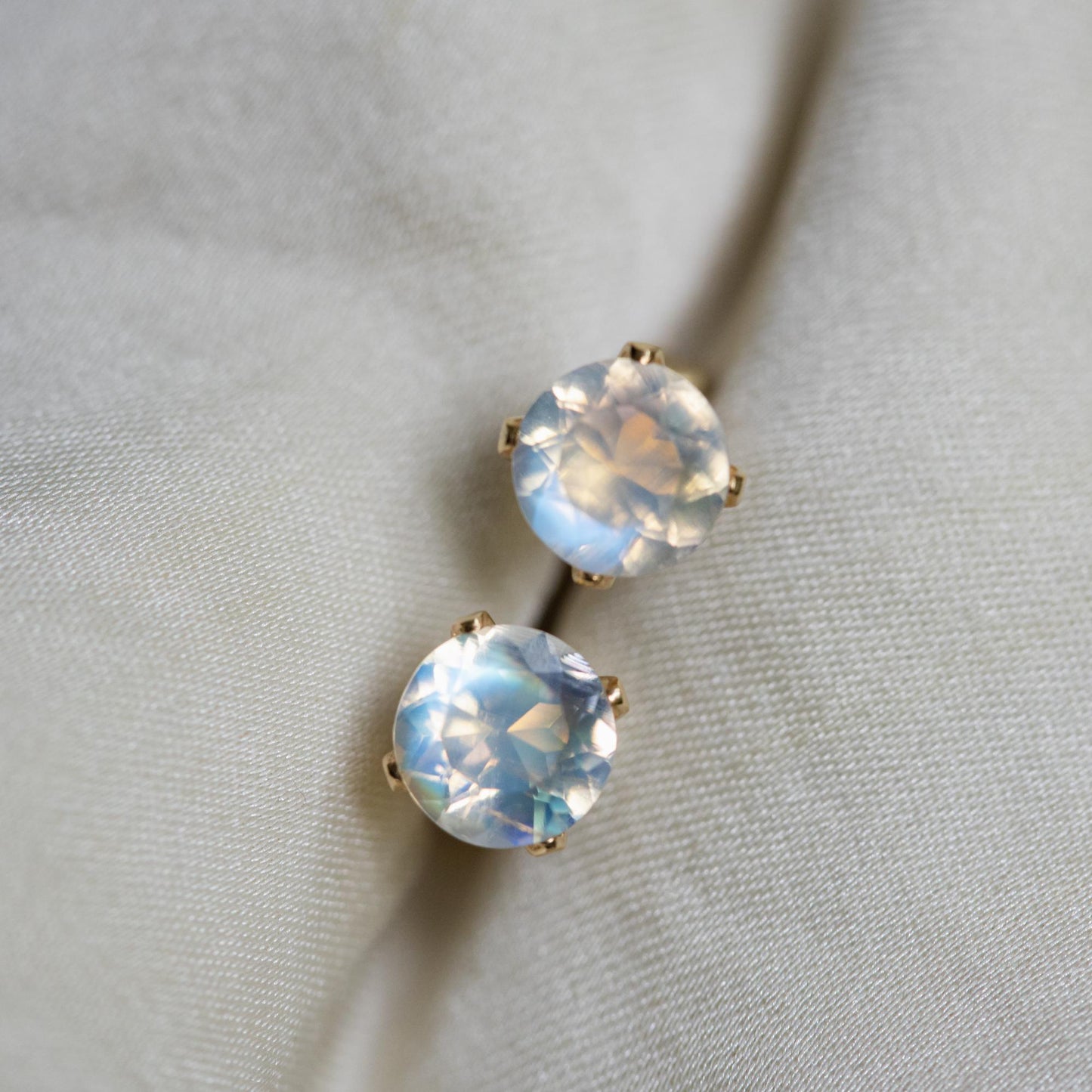 Moonstone Stud Earrings