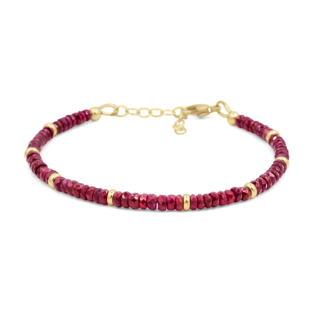Longido Ruby Bracelet – One of a Kind, Solid 14K Gold