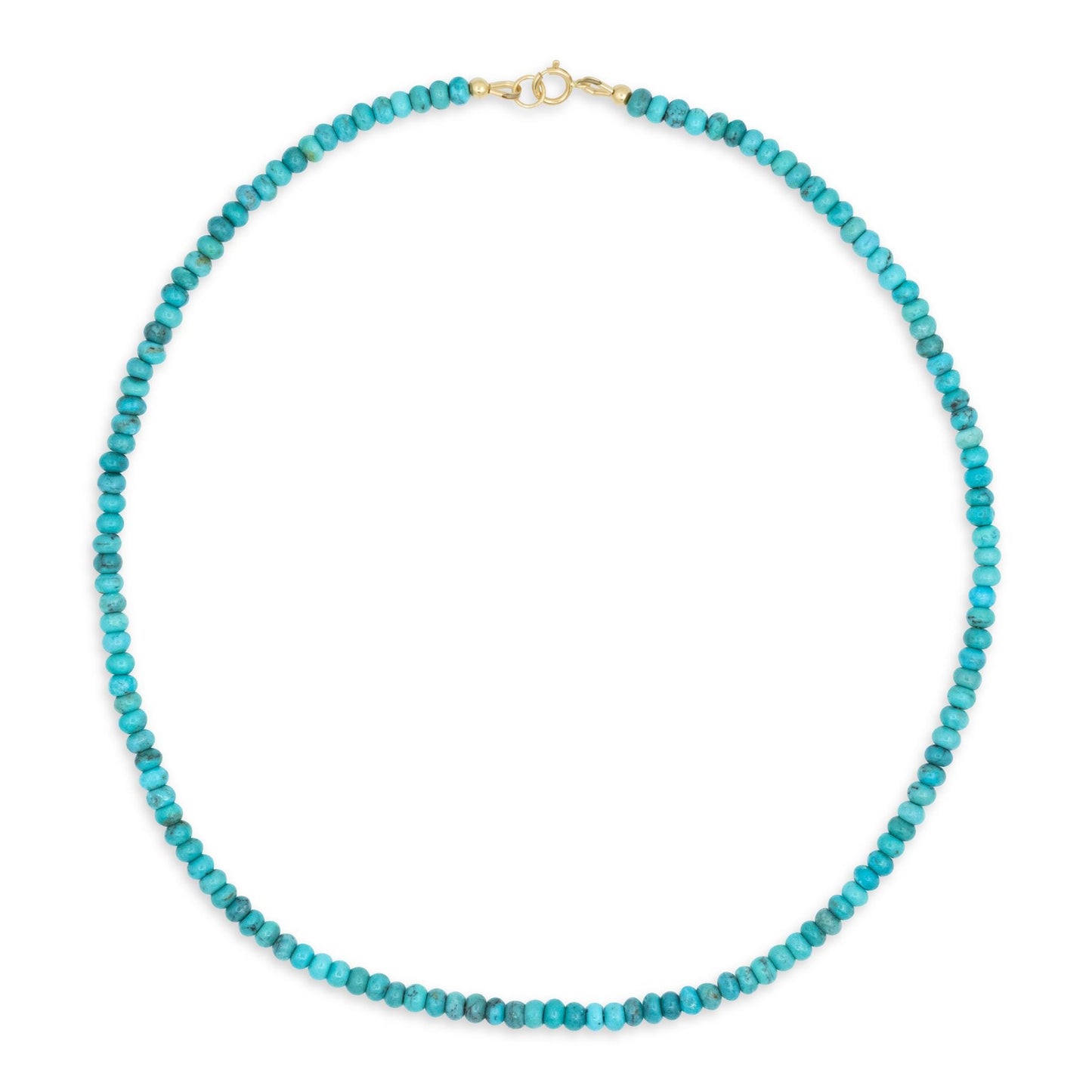 Kingman Turquoise Necklace - 14K