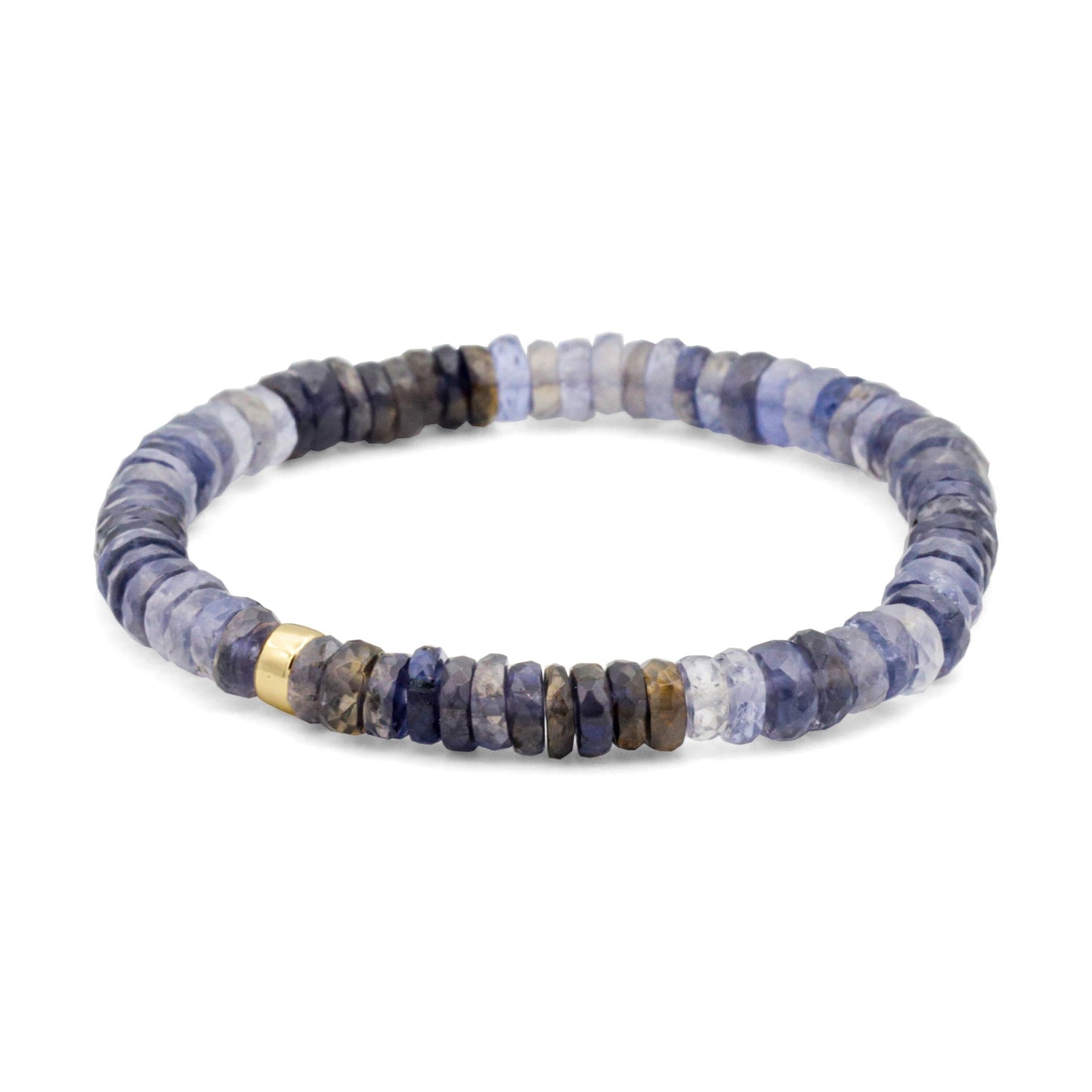 Iolite Heishi Bracelet