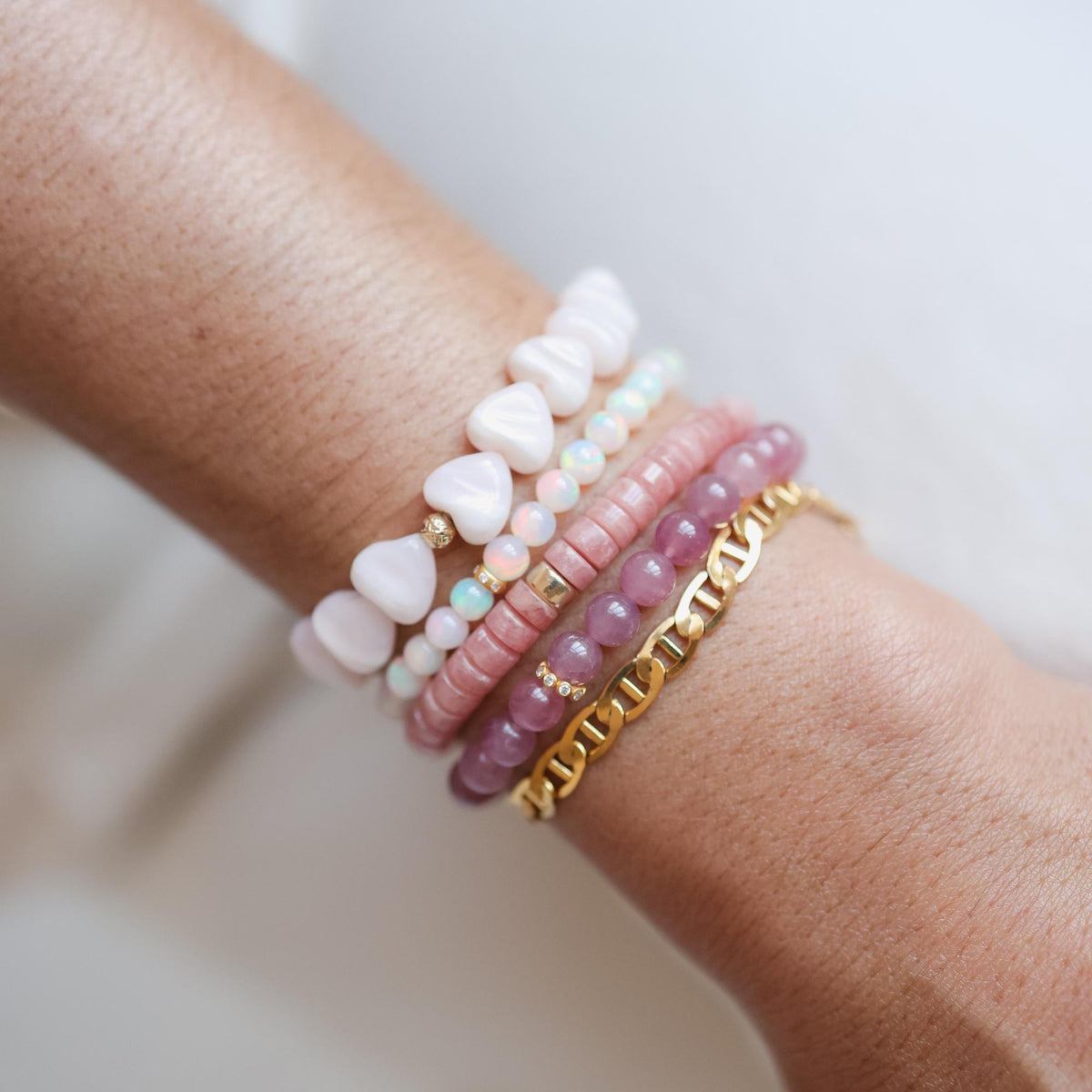 Starlight Opal Bracelet Diamond Bracelet
