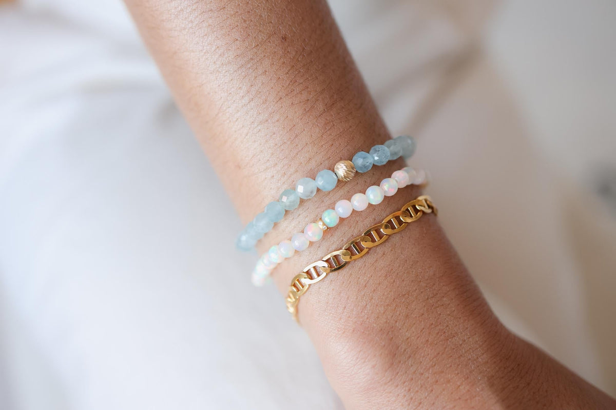 Starlight Opal Bracelet Diamond Bracelet