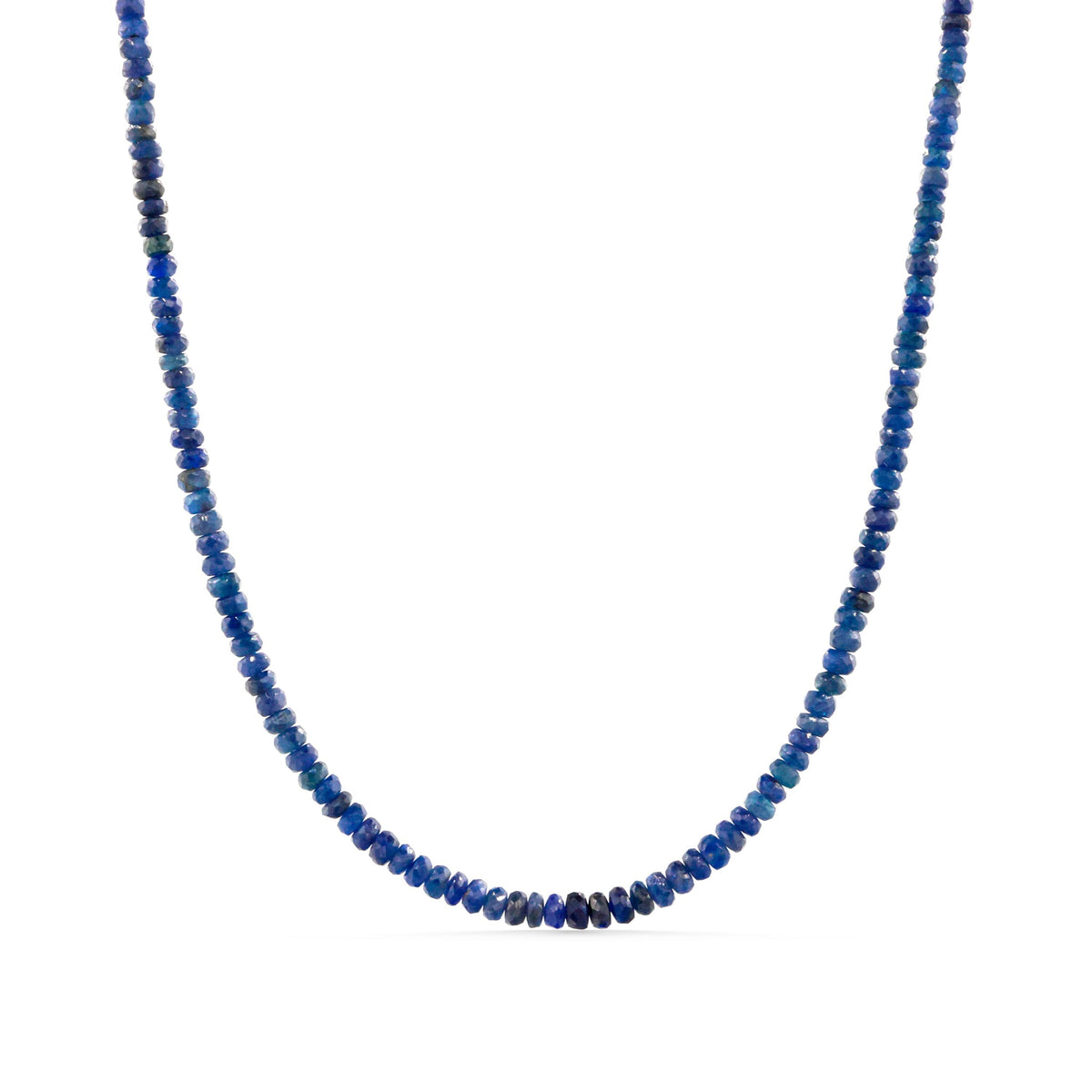 Blue Sapphire Beaded Necklace