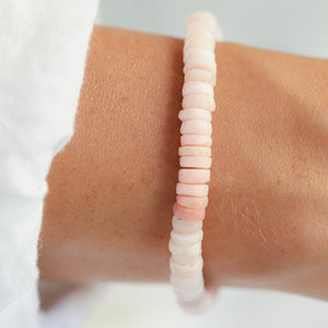 Peruvian pink opal bracelet