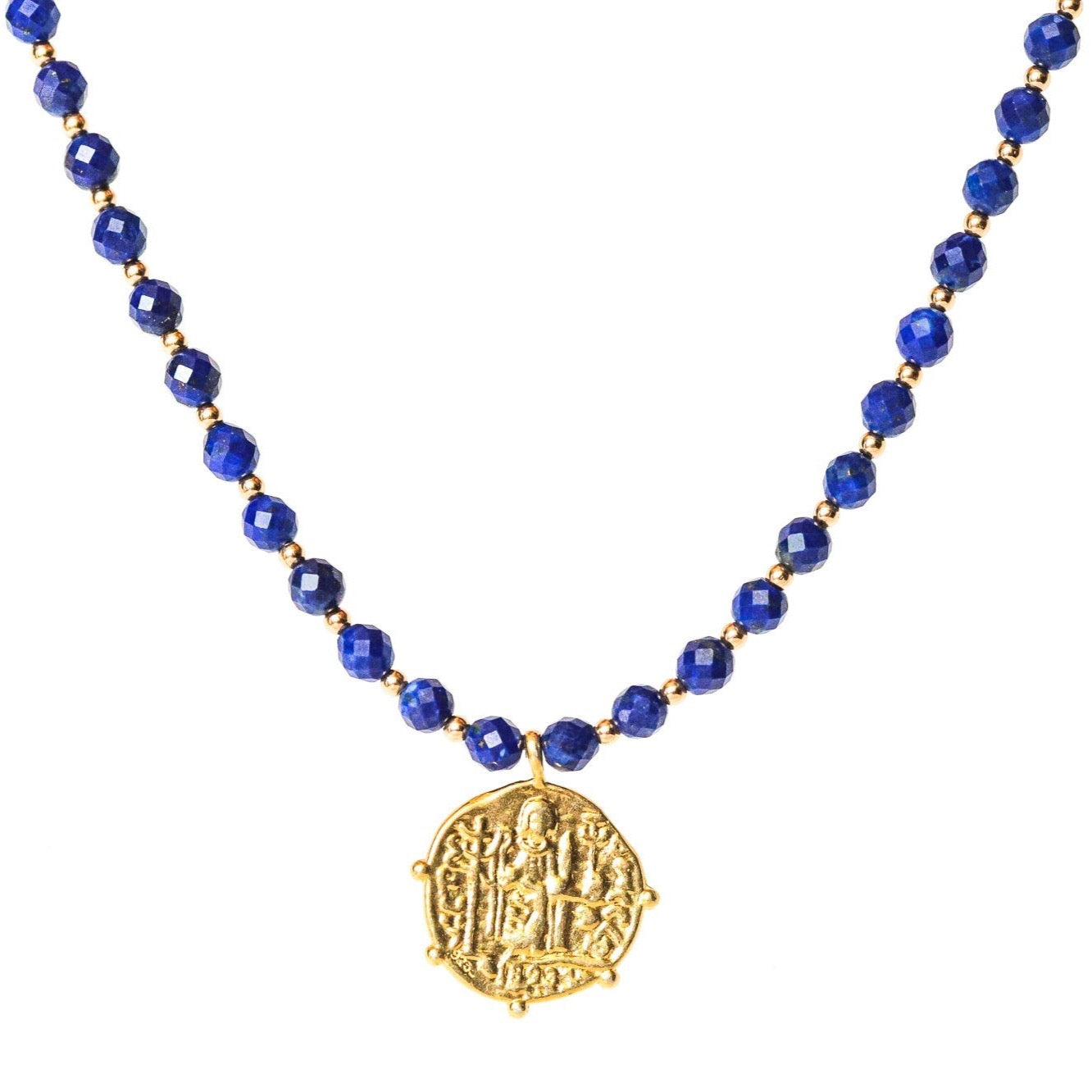 Lapis lazuli Greek Necklace