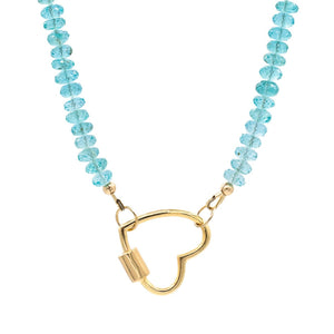 Apatite Heart Necklace