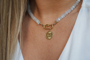 Moonstone Sun necklace