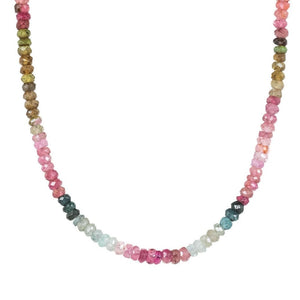 Faceted Mixed Tourmaline Necklace