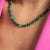 Faceted Malachite Necklace