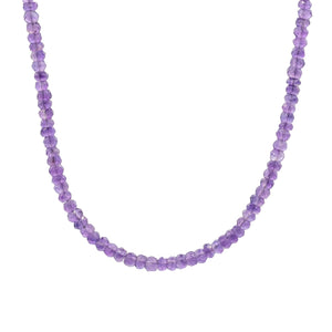 African Amethyst Beaded Necklace