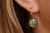 Labradorite hoop earrings