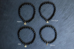 Faceted Black Tourmaline bracelet