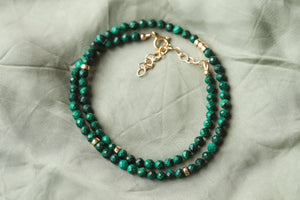 Faceted Malachite Necklace