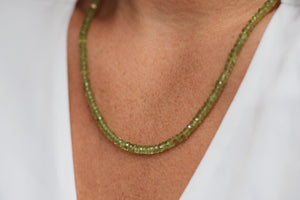 Peridot necklace