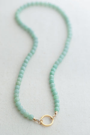 Jadeite Carabiner Necklace