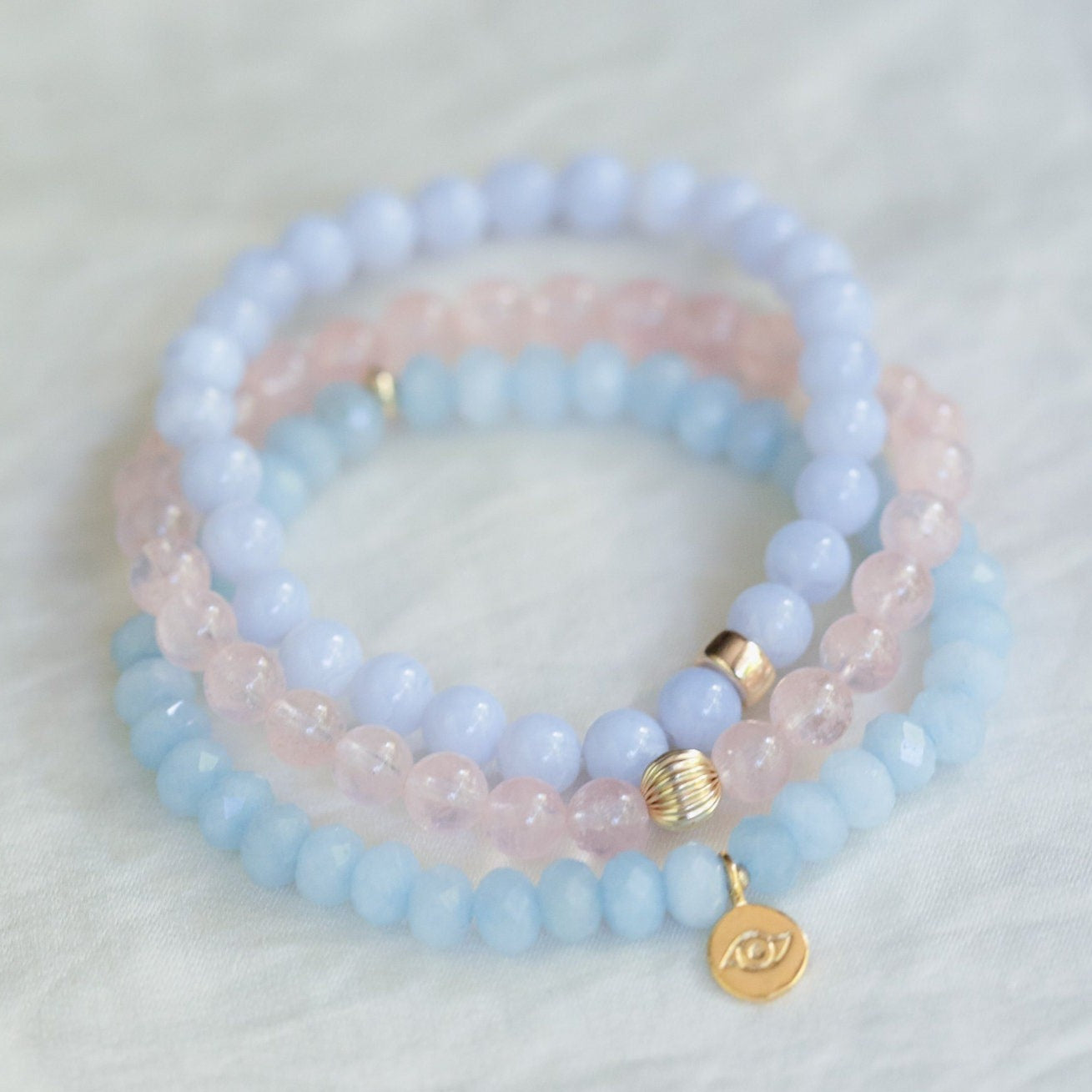 AAAA+ transparent Morganite | Pink Morganite jewelry | Beaded morganite bracelet | Morganite Crystal Gemstone 6mm | Love Bracelet