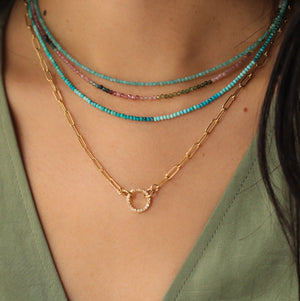 Tiny Amazonite 2mm Necklace | Amazonite necklace | Beaded Amazonite jewelry | Amazonite gold filled | Amazonite choker | Amazonite