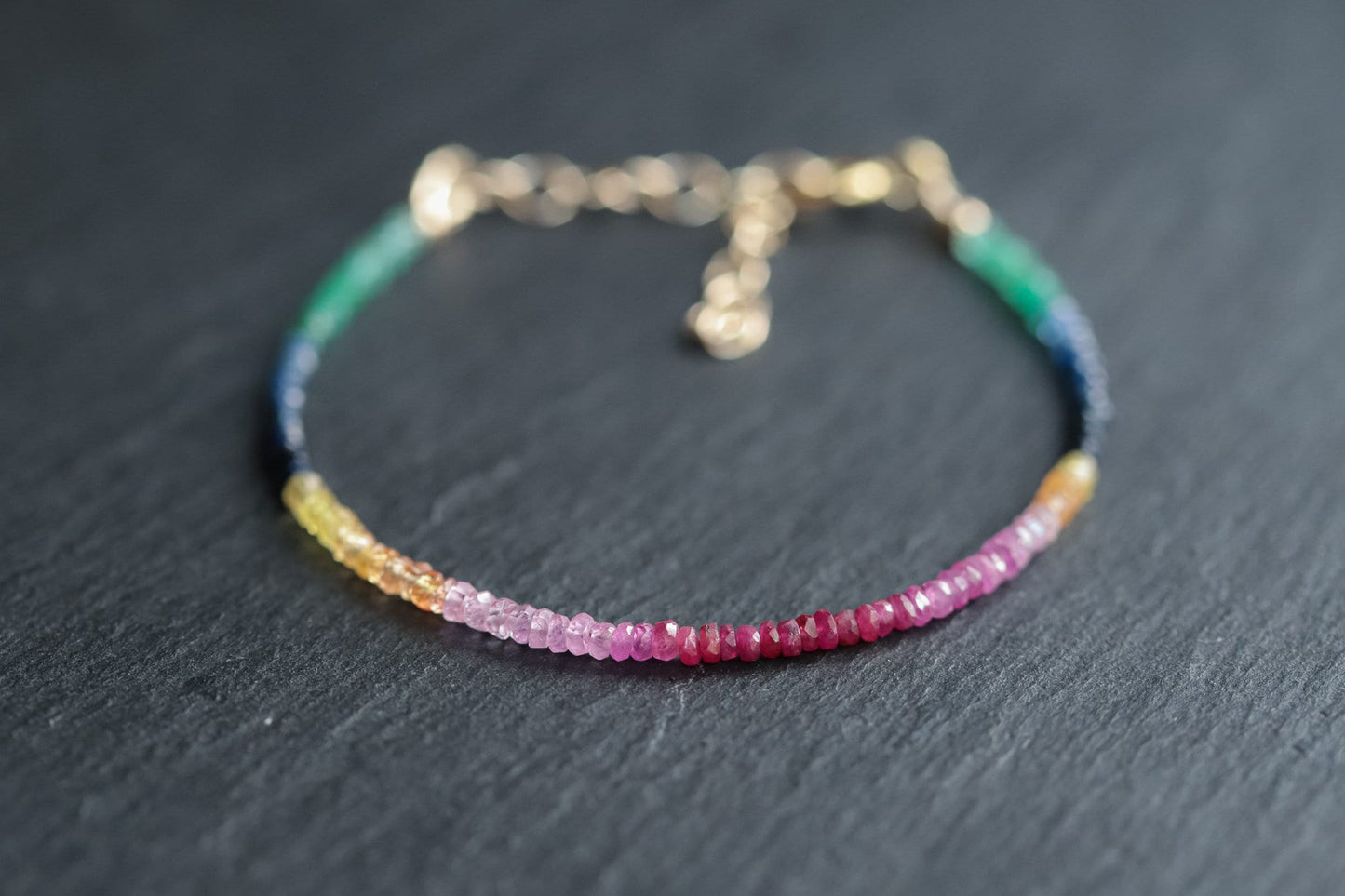Rainbow Sapphire Bracelet