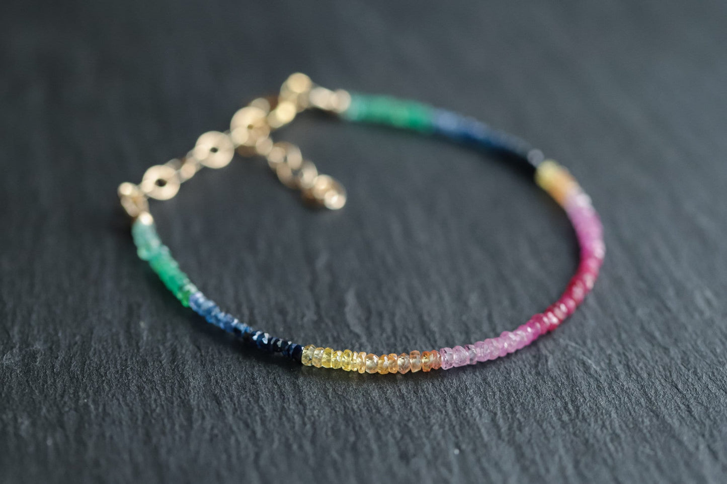 Rainbow Sapphire Bracelet