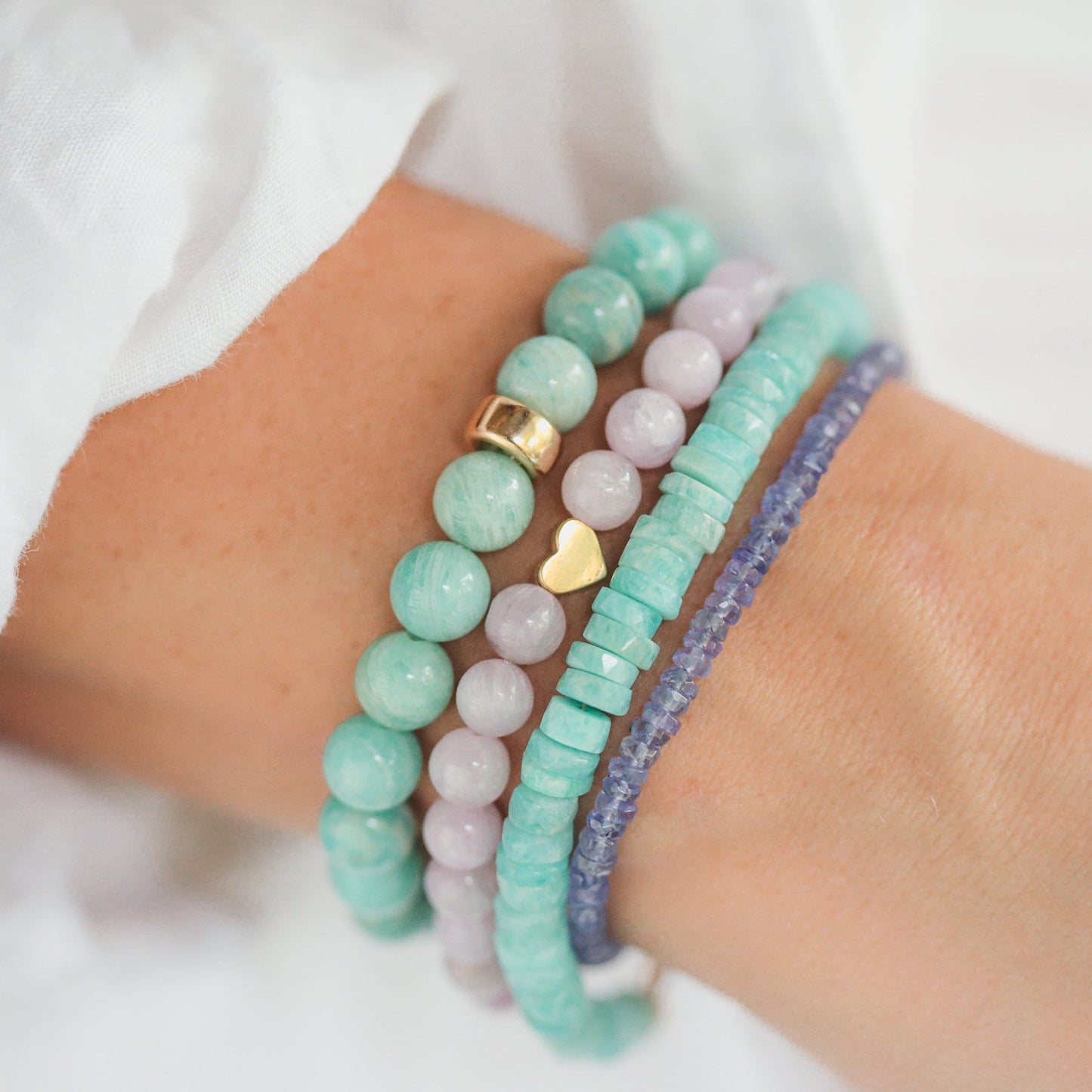Tanzanite Beaded Bracelet