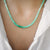 Smooth OMBRE Chrysoprase beaded necklace | happy Chrysoprase jewelry | green gemstone beaded necklace | AAA chrysoprase necklace