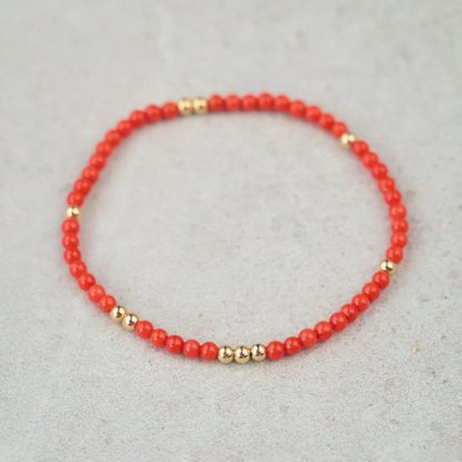 Italian Coral 3mm bracelet