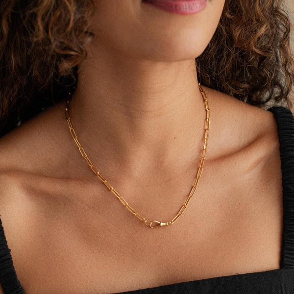 Swivel paperclip chain - 14K gold filled
