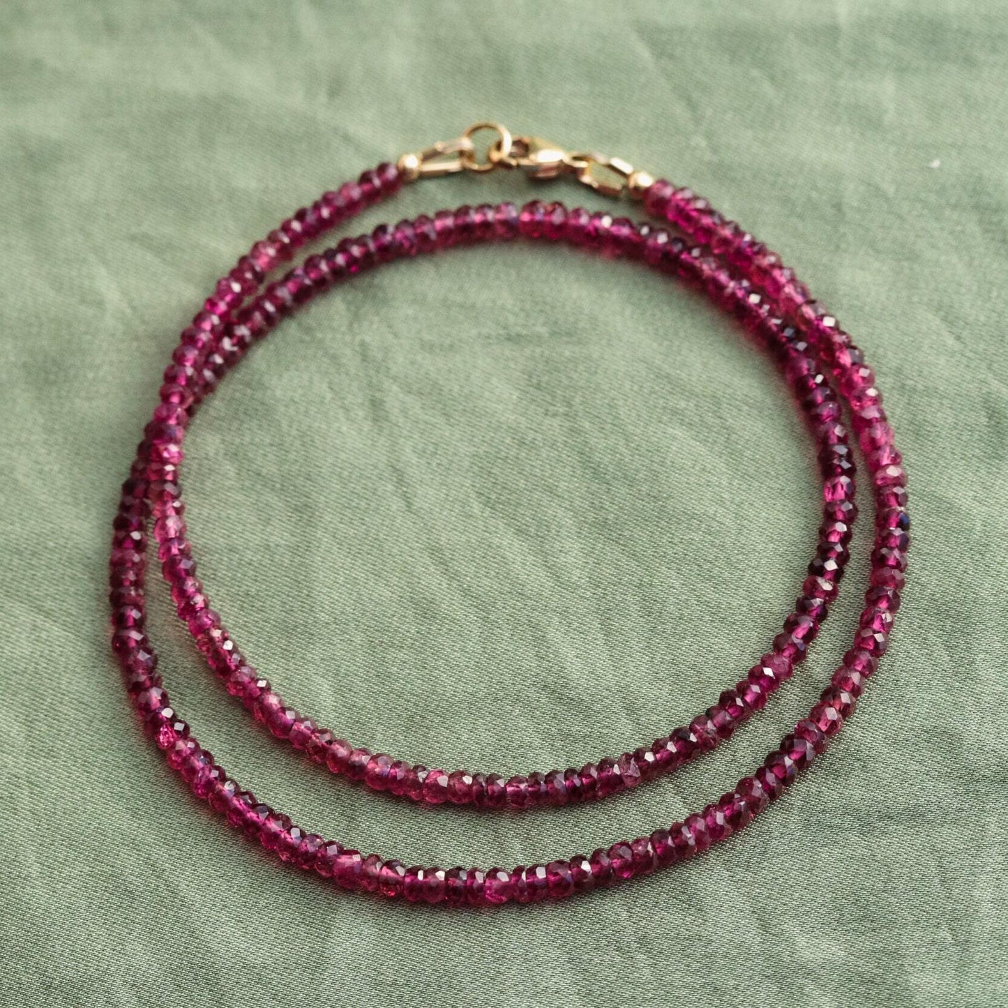 Pink Rubellite Tourmaline gemstone from Earthly Abundance, showcasing vibrant, faceted AAAA+ quality with rich pink color.